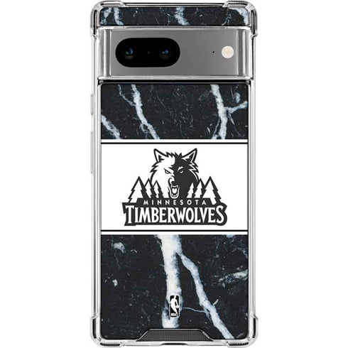 NBA Minnesota Timberwolves Marble Google Pixel 7a Clear Case